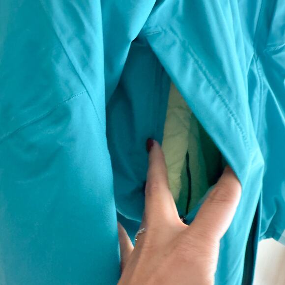 The North Face Blue + Green 3 in 1 HyVent Kira Jacket Large Snowboard Outdoor - Picture 3 of 16